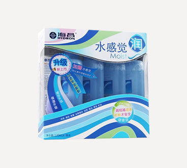 海昌水感觉润120ml*4瓶+润眼液+镜盒